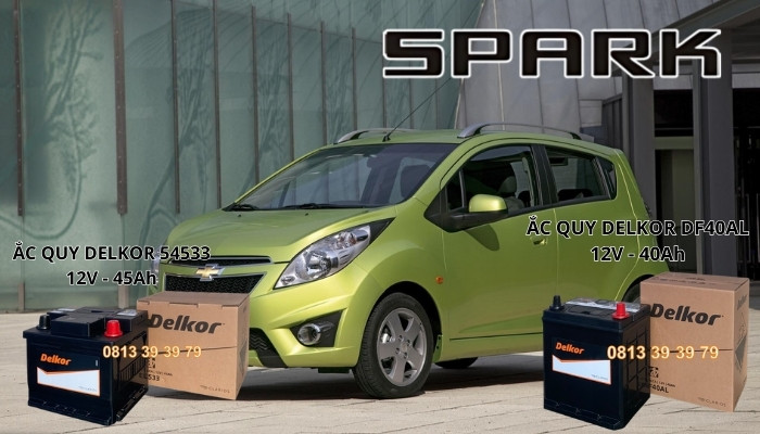 Ắc quy phù hợp cho Chevrolet Spark