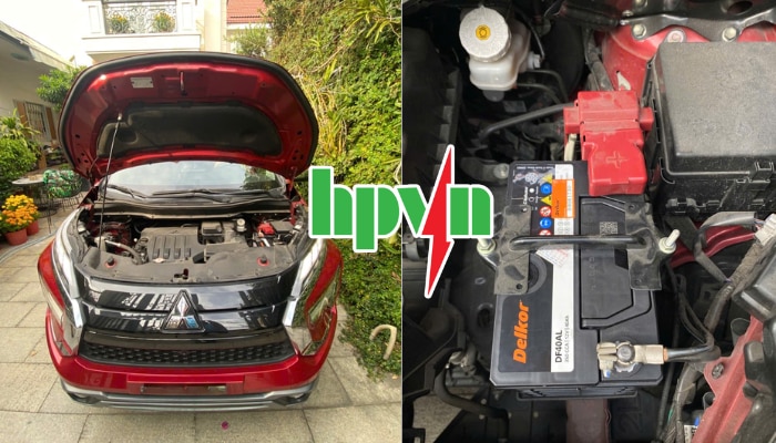 Lắp đặt ắc quy Delkor DF40AL xe Mitsubishi Xpander
