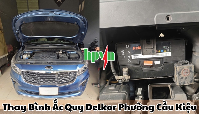 Cửa h&agrave;ng ắc quy Delkor phường Cầu Kiệu ch&iacute;nh h&atilde;ng
