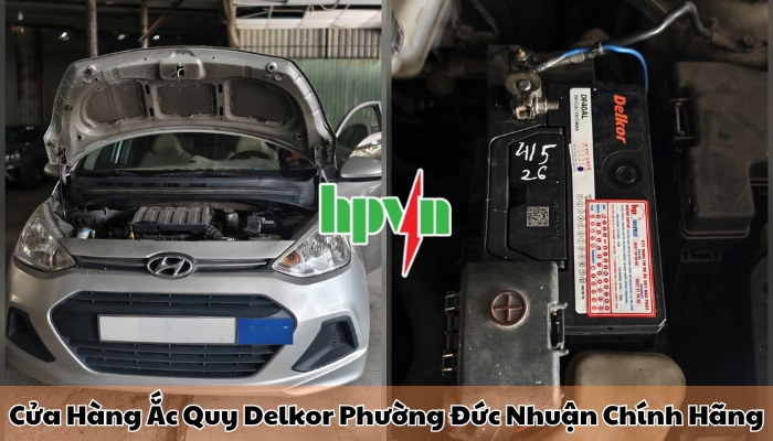 Cửa h&agrave;ng ắc quy Delkor phường Đức Nhuận ch&iacute;nh h&atilde;ng