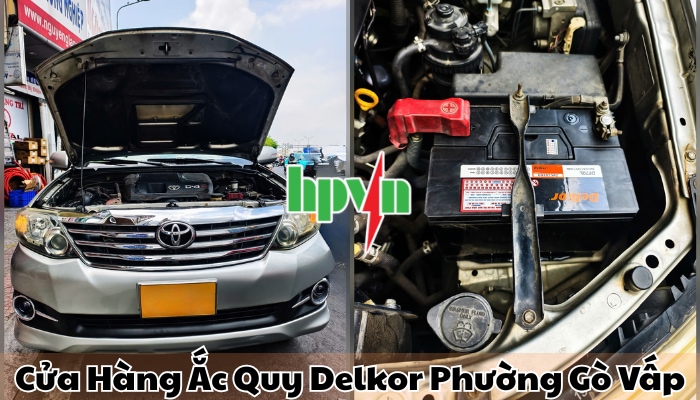 Cửa h&agrave;ng ắc quy Delkor phường G&ograve; Vấp ch&iacute;nh h&atilde;ng