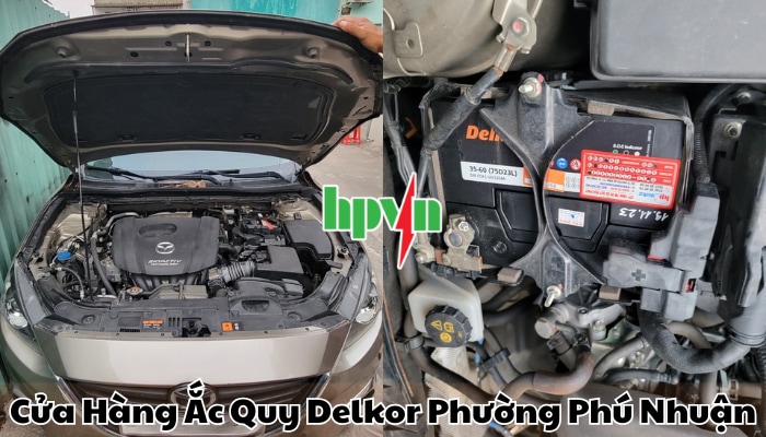 Cửa h&agrave;ng ắc quy Delkor phường Ph&uacute; Nhuận