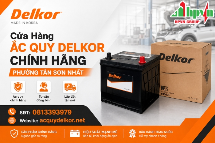 Cửa Hàng Ắc Quy Delkor Chính Hãng Phường Tân Sơn Nhất
