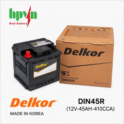 Ắc Quy Delkor DIN45R (12V-45AH)