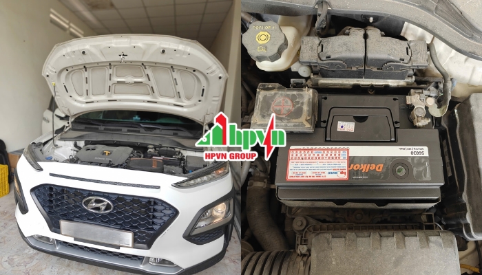 Thay Ắc Quy Delkor Xe Hyundai Kona
