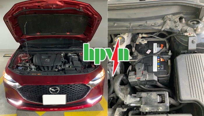 Thay ắc quy ô tô Mazda 3 tại cửa hàng