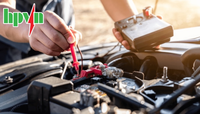 Xả b&igrave;nh ắc quy bằng điện trở